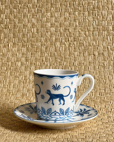 Set Taza Monos- Azul