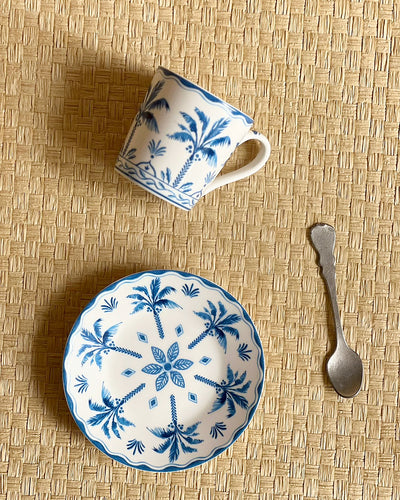 Set Taza Palm- Azul